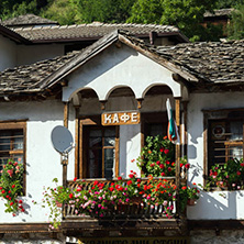 SHIROKA LAKA, BULGARIA - AUGUST 14, 2018: Old houses in historical town of Shiroka Laka, Smolyan Region, Bulgaria