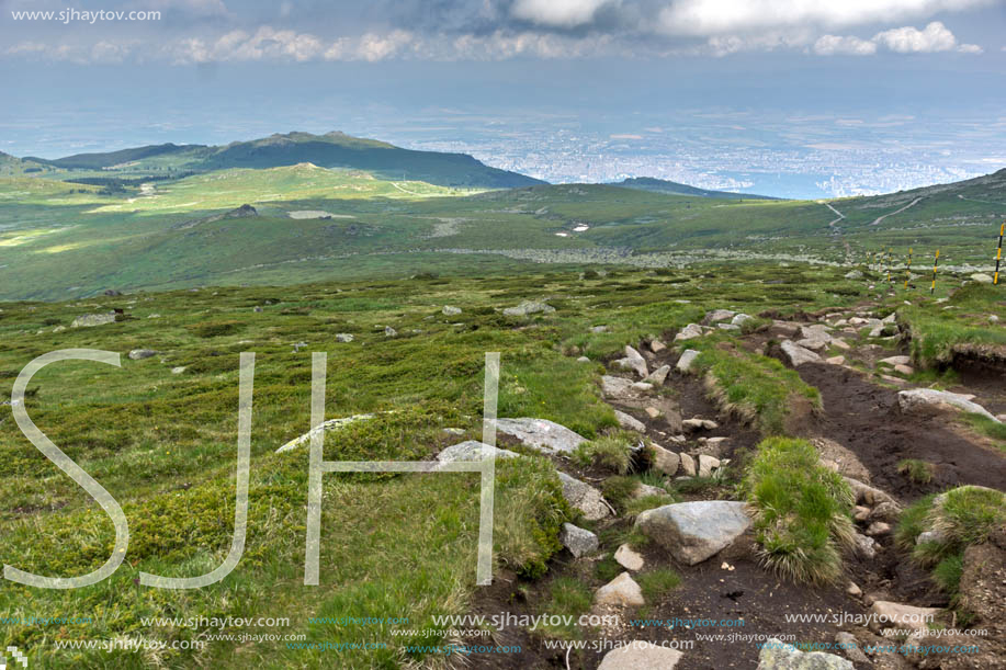 Landscape of Vitosha Mountain near Cherni Vrah Peak, Sofia City Region, Bulgaria