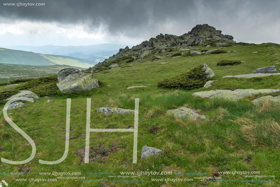 Amazing Landscape of Vitosha Mountain from Cherni Vrah Peak, Sofia City Region, Bulgaria