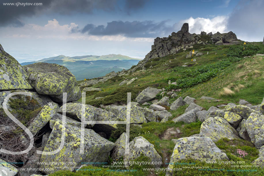 Amazing Landscape of Vitosha Mountain from Cherni Vrah Peak, Sofia City Region, Bulgaria