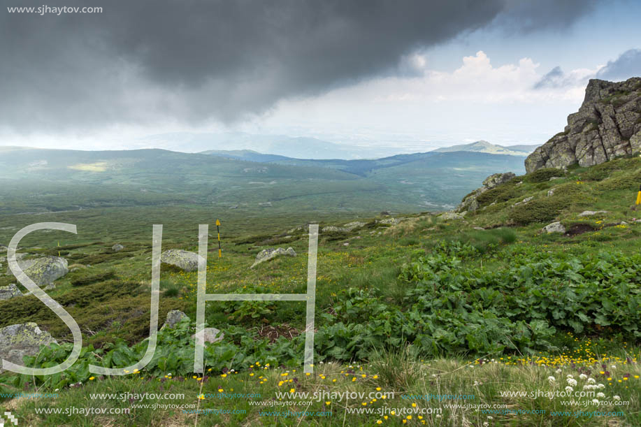 Amazing Landscape of Vitosha Mountain from Cherni Vrah Peak, Sofia City Region, Bulgaria