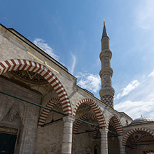 EDIRNE, TURKEY - MAY 26, 2018: Uc Serefeli mosque Mosque in the center of city of Edirne,  East Thrace, Turkey