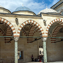 EDIRNE, TURKEY - MAY 26, 2018: Uc Serefeli mosque Mosque in the center of city of Edirne,  East Thrace, Turkey