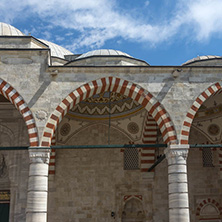 EDIRNE, TURKEY - MAY 26, 2018: Uc Serefeli mosque Mosque in the center of city of Edirne,  East Thrace, Turkey