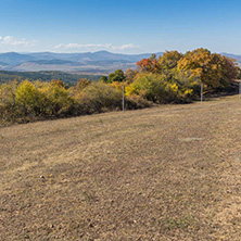 Autumn landscape of Cherna Gora (Monte Negro) mountain, Pernik Region, Bulgaria