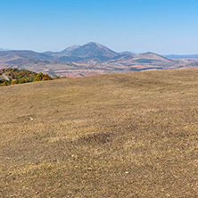 Autumn landscape of Cherna Gora (Monte Negro) mountain, Pernik Region, Bulgaria