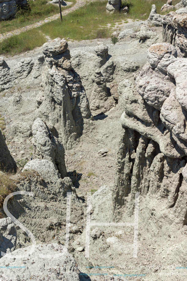 Rock formation The Stone Dolls of Kuklica near town of Kratovo, Republic of Macedonia