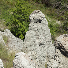 Rock formation The Stone Dolls of Kuklica near town of Kratovo, Republic of Macedonia