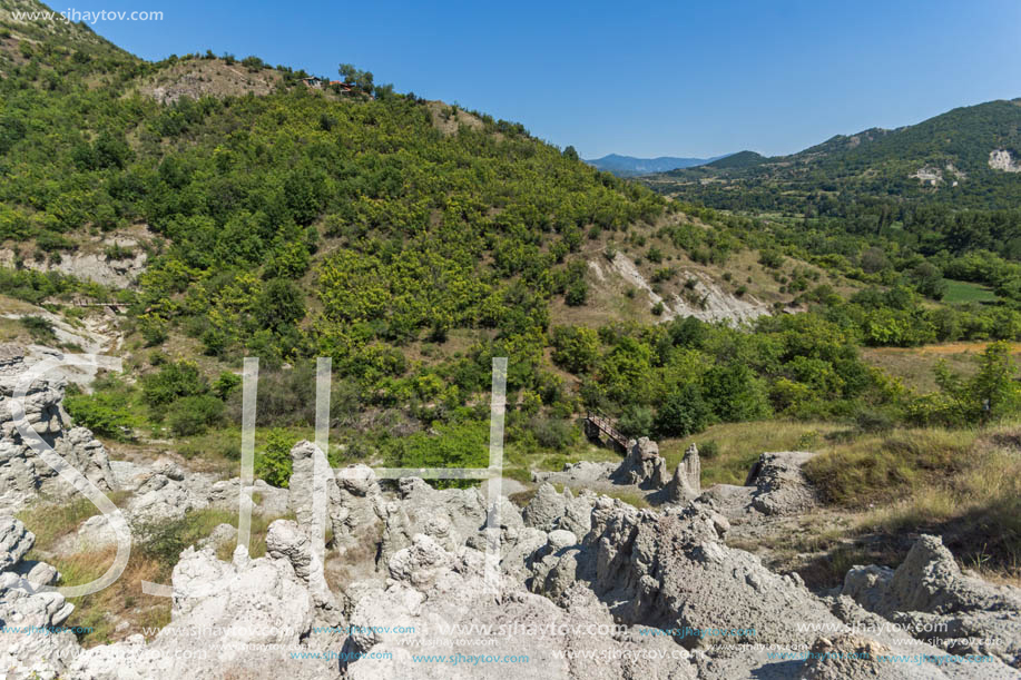 Rock formation The Stone Dolls of Kuklica near town of Kratovo, Republic of Macedonia