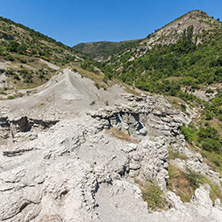 Rock formation The Stone Dolls of Kuklica near town of Kratovo, Republic of Macedonia