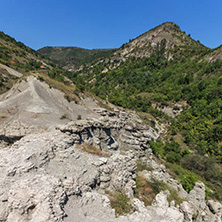 Rock formation The Stone Dolls of Kuklica near town of Kratovo, Republic of Macedonia