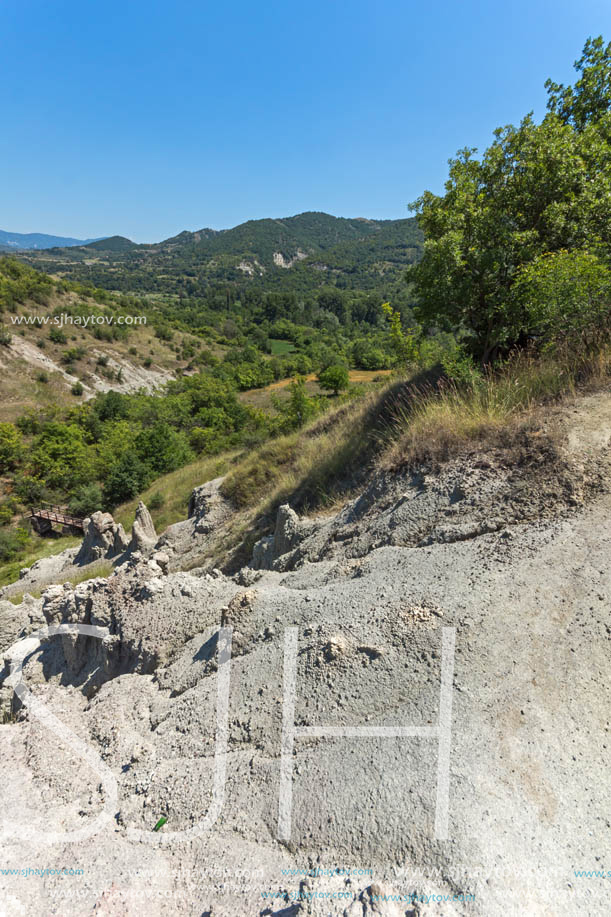 Rock formation The Stone Dolls of Kuklica near town of Kratovo, Republic of Macedonia