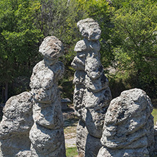 Rock formation The Stone Dolls of Kuklica near town of Kratovo, Republic of Macedonia