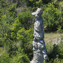 Rock formation The Stone Dolls of Kuklica near town of Kratovo, Republic of Macedonia