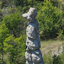 Rock formation The Stone Dolls of Kuklica near town of Kratovo, Republic of Macedonia