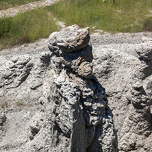 Rock formation The Stone Dolls of Kuklica near town of Kratovo, Republic of Macedonia