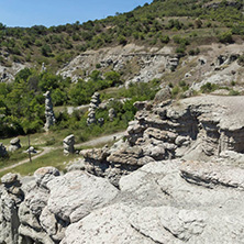 Rock formation The Stone Dolls of Kuklica near town of Kratovo, Republic of Macedonia