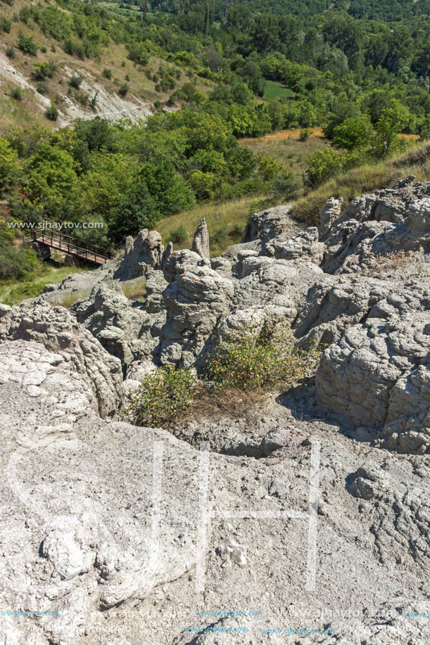 Rock formation The Stone Dolls of Kuklica near town of Kratovo, Republic of Macedonia