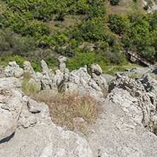 Rock formation The Stone Dolls of Kuklica near town of Kratovo, Republic of Macedonia