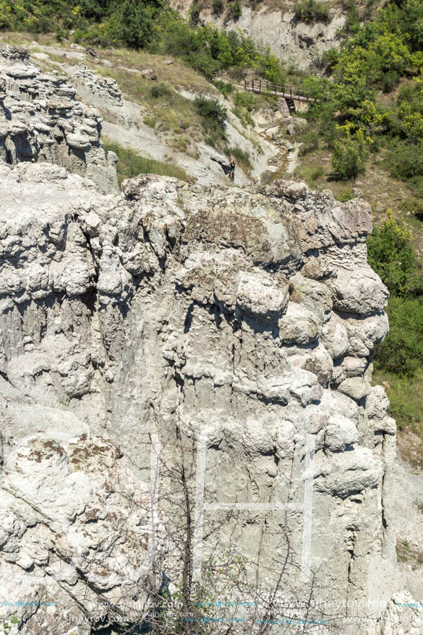 Rock formation The Stone Dolls of Kuklica near town of Kratovo, Republic of Macedonia