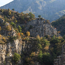 Amazing Autumn ladscape with  forest around Krichim Reservoir, Rhodopes Mountain, Bulgaria