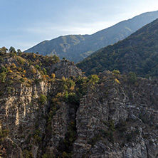 Amazing Autumn ladscape with  forest around Krichim Reservoir, Rhodopes Mountain, Bulgaria