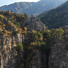 Amazing Autumn ladscape with  forest around Krichim Reservoir, Rhodopes Mountain, Bulgaria