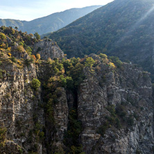 Amazing Autumn ladscape with  forest around Krichim Reservoir, Rhodopes Mountain, Bulgaria