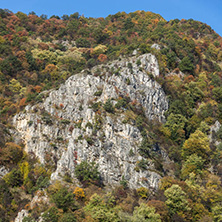 Amazing Autumn ladscape with  forest around Krichim Reservoir, Rhodopes Mountain, Bulgaria