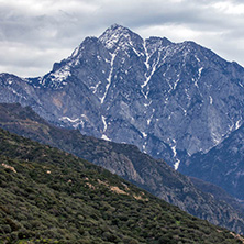 Landscape of Mount Athos in Autonomous Monastic State of the Holy Mountain, Chalkidiki, Greece