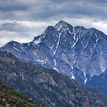 Landscape of Mount Athos in Autonomous Monastic State of the Holy Mountain, Chalkidiki, Greece