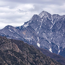 Landscape of Mount Athos in Autonomous Monastic State of the Holy Mountain, Chalkidiki, Greece