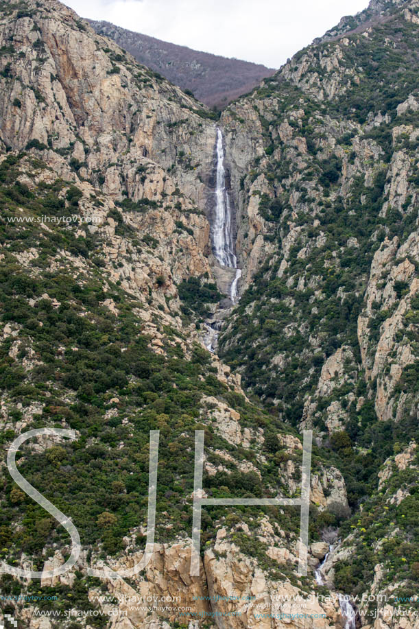 Landscape of Mount Athos in Autonomous Monastic State of the Holy Mountain, Chalkidiki, Greece