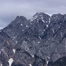 Landscape of Mount Athos in Autonomous Monastic State of the Holy Mountain, Chalkidiki, Greece