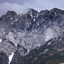 Landscape of Mount Athos in Autonomous Monastic State of the Holy Mountain, Chalkidiki, Greece