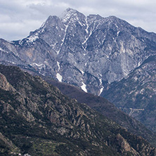 Landscape of Mount Athos in Autonomous Monastic State of the Holy Mountain, Chalkidiki, Greece