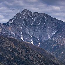 Landscape of Mount Athos in Autonomous Monastic State of the Holy Mountain, Chalkidiki, Greece