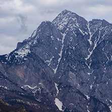 Landscape of Mount Athos in Autonomous Monastic State of the Holy Mountain, Chalkidiki, Greece