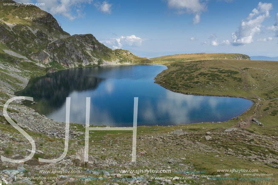 Summer view of The Kidney Lake, Rila Mountain, The Seven Rila Lakes, Bulgaria