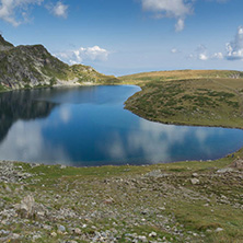 Summer view of The Kidney Lake, Rila Mountain, The Seven Rila Lakes, Bulgaria