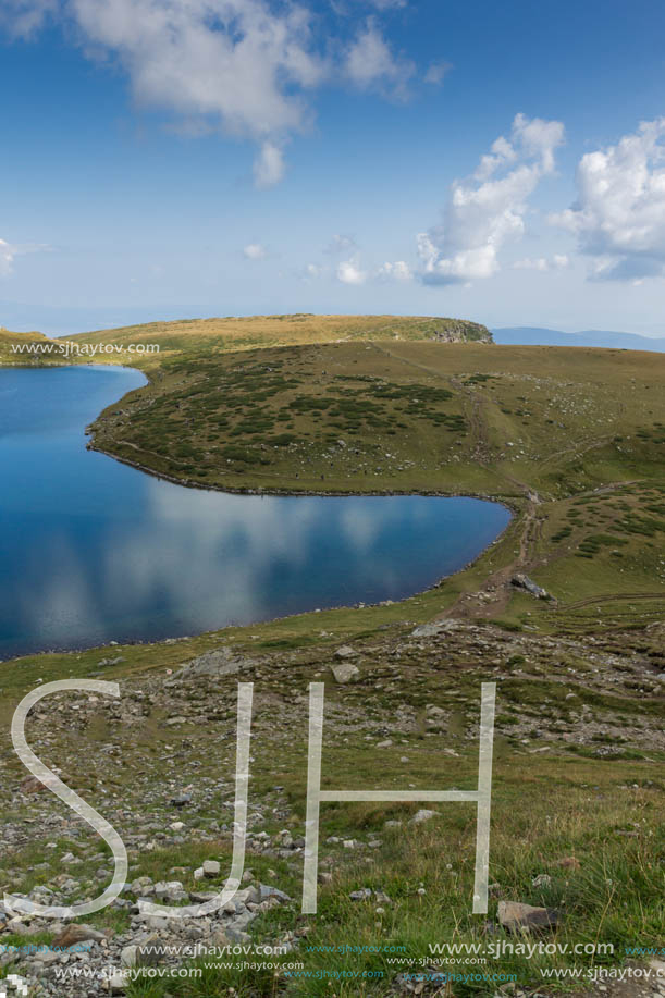 Summer view of The Kidney Lake, Rila Mountain, The Seven Rila Lakes, Bulgaria