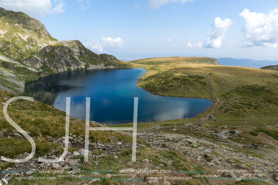 Summer view of The Kidney Lake, Rila Mountain, The Seven Rila Lakes, Bulgaria