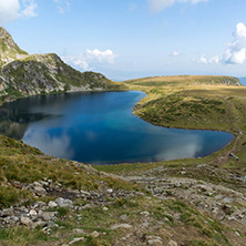 Summer view of The Kidney Lake, Rila Mountain, The Seven Rila Lakes, Bulgaria