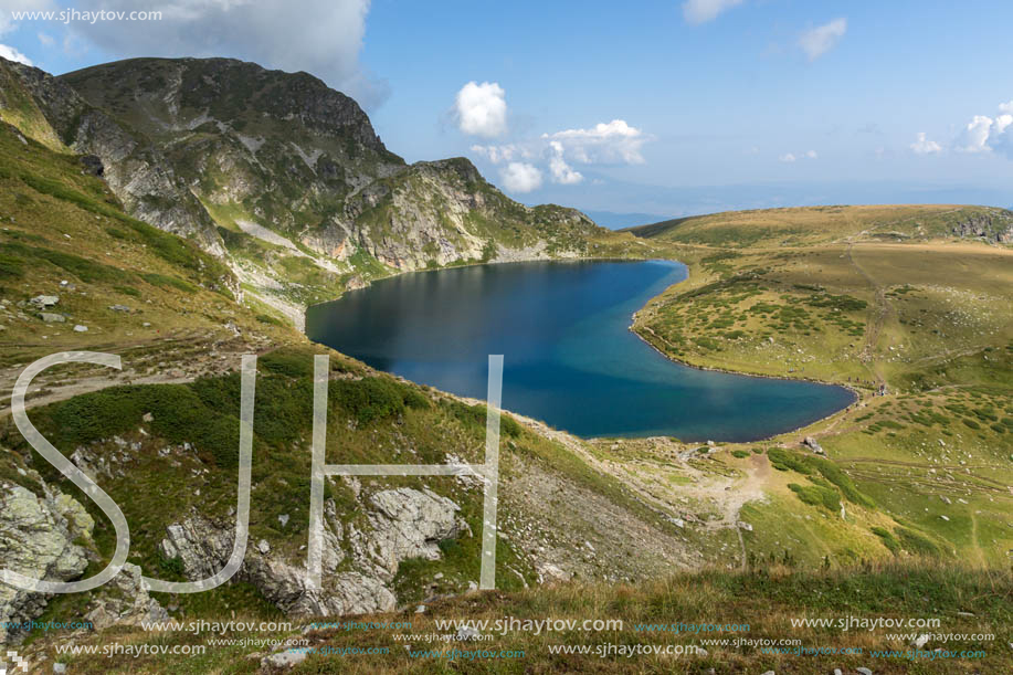 Summer view of The Kidney Lake, Rila Mountain, The Seven Rila Lakes, Bulgaria