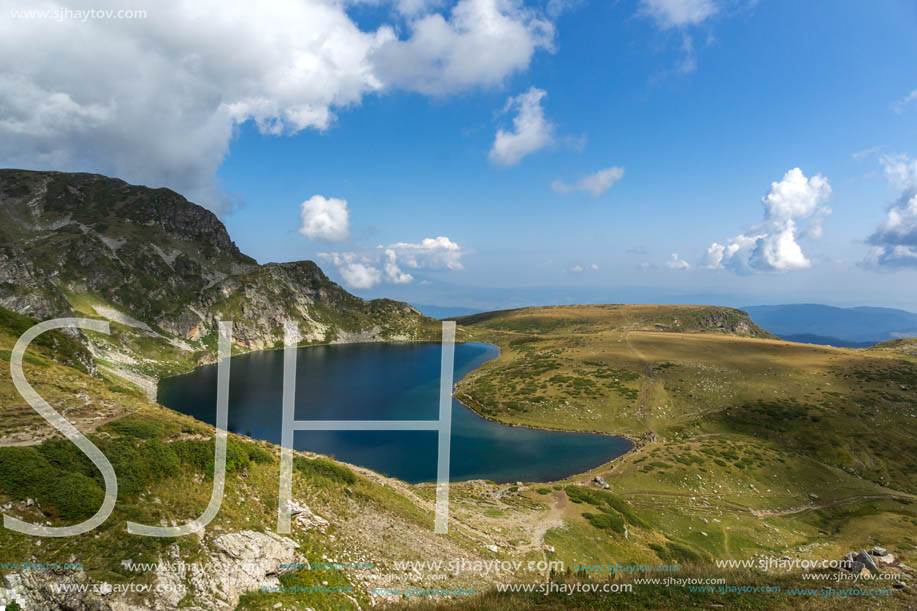 Summer view of The Kidney Lake, Rila Mountain, The Seven Rila Lakes, Bulgaria