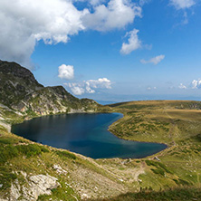 Summer view of The Kidney Lake, Rila Mountain, The Seven Rila Lakes, Bulgaria