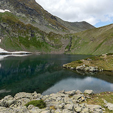 Summer view of The Eye Lake, Rila Mountain, The Seven Rila Lakes, Bulgaria