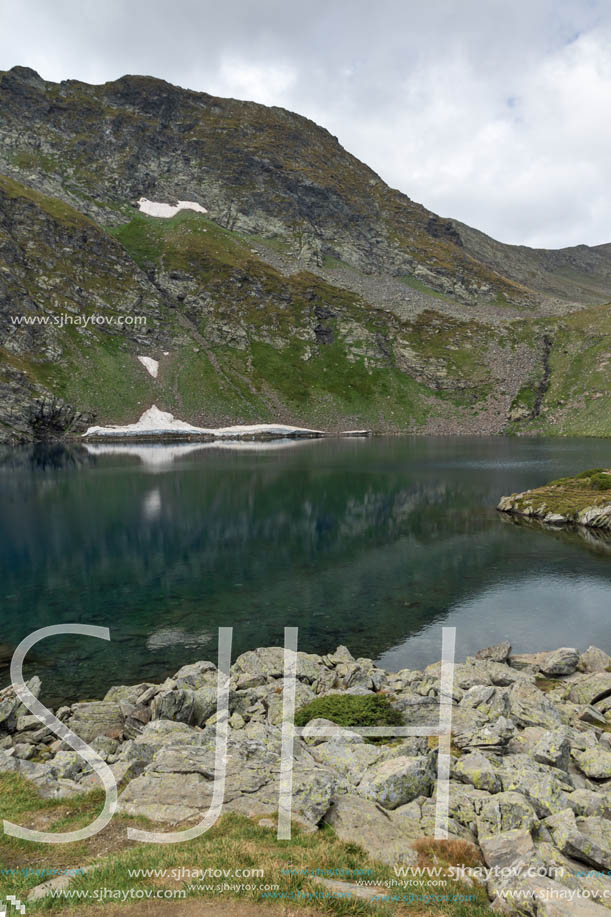 Summer view of The Eye Lake, Rila Mountain, The Seven Rila Lakes, Bulgaria