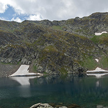 Summer view of The Eye Lake, Rila Mountain, The Seven Rila Lakes, Bulgaria