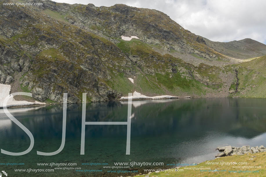 Summer view of The Eye Lake, Rila Mountain, The Seven Rila Lakes, Bulgaria